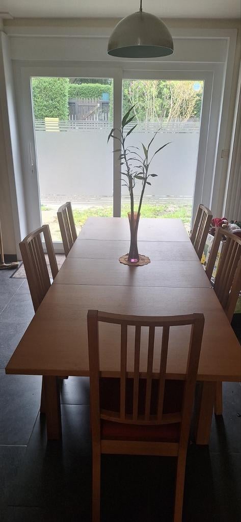Table plus 6 chaises, Maison & Meubles, Enlèvement