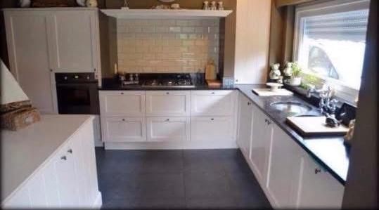 Keuken, Granit ou Pierre, Enlèvement, Utilisé, Crème