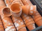 Oude kleine terracotta bloempotten, Ophalen, Gebruikt, Rond, Terracotta