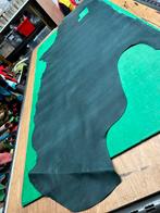 Groen grijs halve huid 2,5 mm dikte soepel A-114, Hobby en Vrije tijd, Ophalen of Verzenden, Zo goed als nieuw, Grijs