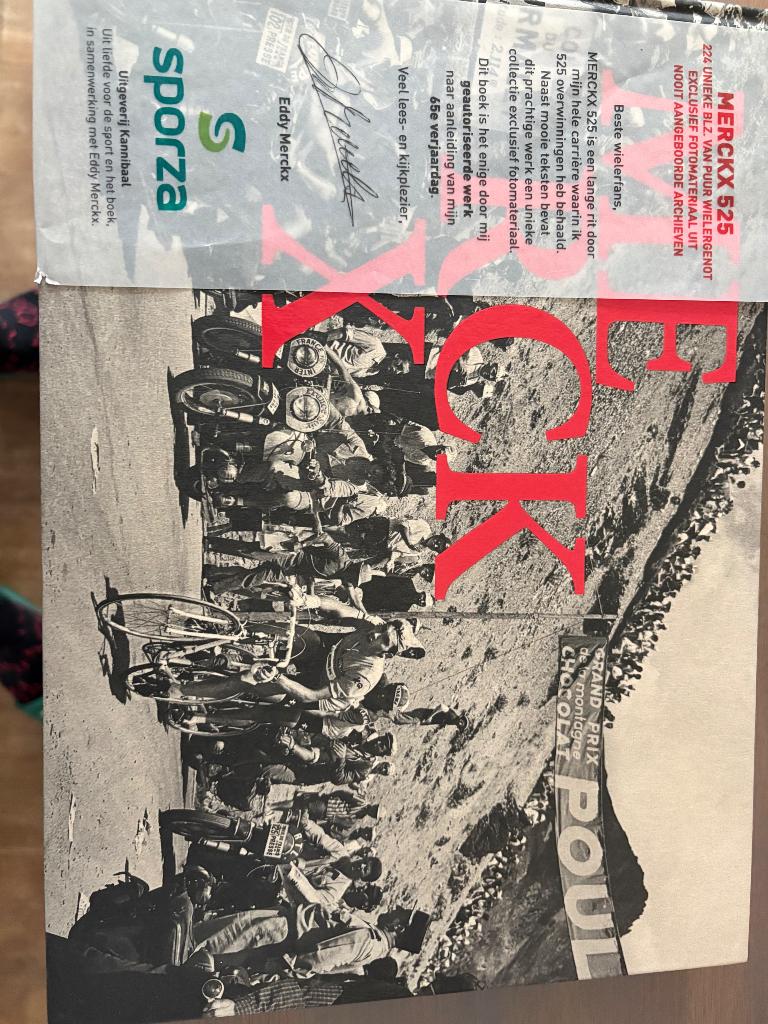 Eddy Merckx 525 Hardcover boek, Ophalen of Verzenden, Zo goed als nieuw, Lopen en Fietsen