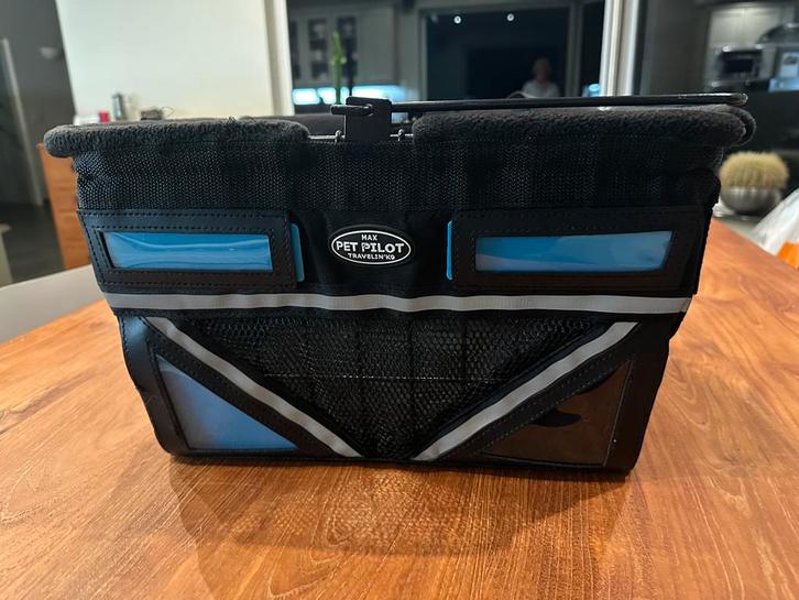 Fietsmand Pet Pilot (vooraan te bevestigen aan stuur), Fietsen en Brommers, Fietsaccessoires | Fietsmanden, Gebruikt, Fietsmand