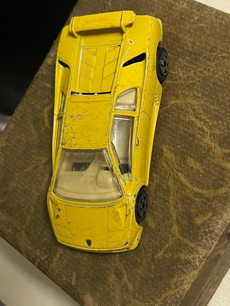 Lamborghini Diablo Jaune, Enlèvement ou Envoi, Comme neuf, Voiture, Burago