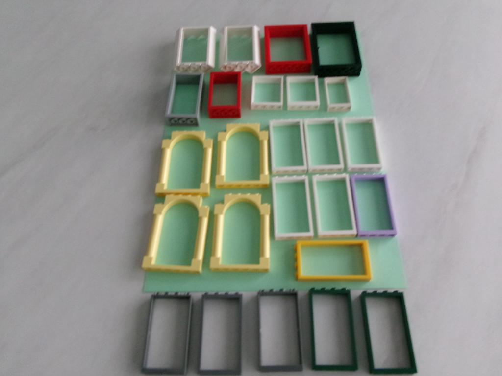 25 cadres de porte Lego, Enlèvement ou Envoi, Lego, Utilisé, Briques en vrac