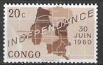 Belgisch Congo 1960 - Yvert 372 - Onafhankeijk (PF), Verzenden, Postfris