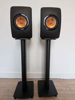 KEF LS50 – première édition avec pieds d’origine KEF, Audio, Tv en Foto, Luidsprekerboxen, Gebruikt, 60 tot 120 watt, Front, Rear of Stereo speakers