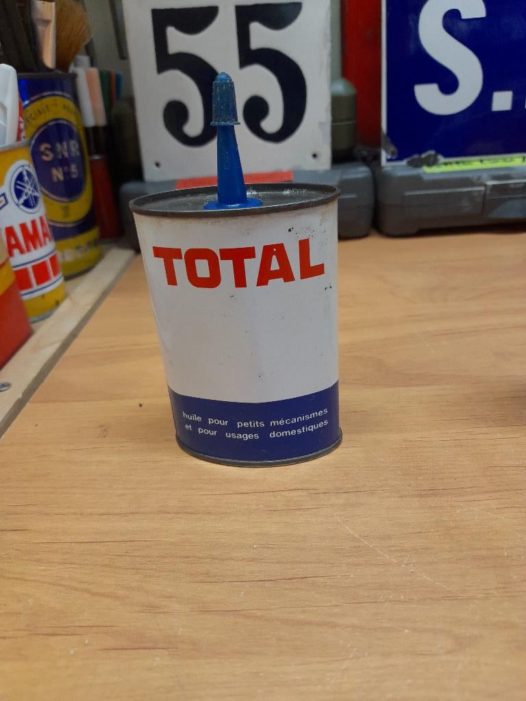 ancienne burette huile vide total, Collections, Marques & Objets publicitaires, Envoi, Utilisé, Autres types