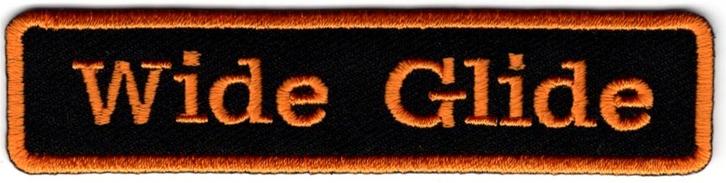 Harley Davidson Wide Glide stoffen opstrijk patch embleem #1, Motoren, Accessoires | Overige, Nieuw, Verzenden