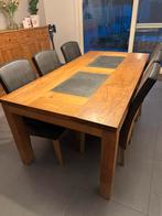 Teak houten eettafel (zonder of met stoelen), Huis en Inrichting, Tafels | Eettafels, Ophalen, Gebruikt