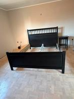 Bed Ikea + nachtkastjes Ikea, Huis en Inrichting, Ophalen, Gebruikt, Bruin, Tweepersoons