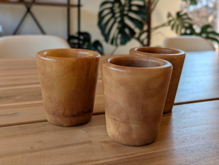 Albast terracotta windlichten, Tuin en Terras, Bloempotten, Zo goed als nieuw, Terracotta, Rond, Ophalen of Verzenden