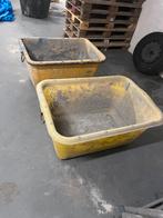 2 grote mortelbakken, Ophalen, Gebruikt