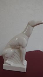 BEELD ART DECO WINDHOND KERAMIEK, Ophalen of Verzenden