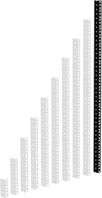 Adam Hall 19" Parts 61535 bevestigingsrail 20 HE, Ophalen, Zo goed als nieuw
