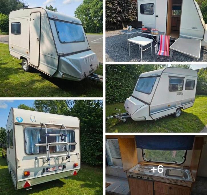 Caravane -750 kg, Caravanes & Camping, Caravanes, Particulier, jusqu'à 3, 500 - 750 kg, Adria, Coin salon convertible, Porte-vélos