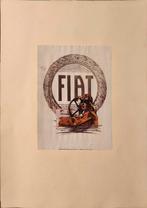 Mini affiche publicitaire des automobiles FIAT des années 30, Envoi