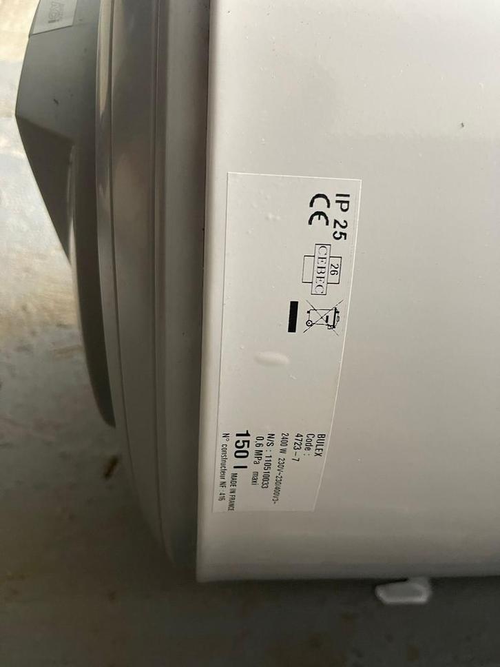 BELUX boiler 150L – elektrische boiler, Doe-het-zelf en Bouw, Buizen en Afvoer, Zo goed als nieuw, Ophalen