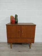 Vintage midcentury ladekast | platenspelermeubel, Ophalen, Zo goed als nieuw