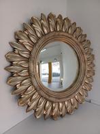 1970 Grand miroir soleil 1m15 verre bombé 60cm, Antiek en Kunst, Ophalen