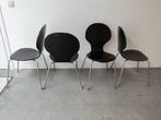 stoel, Maison & Meubles, Chaises, Quatre, Noir, Scandinavisch modern, Bois