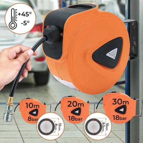 Luchtslang haspel 1/4 luchtslanghaspel automatisch 10 20 30m, Hobby en Vrije tijd, Overige Hobby en Vrije tijd, Nieuw, Ophalen