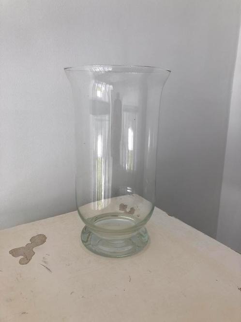 WINDLICHT VAAS GLAS HOOG KAARS DECO, Maison & Meubles, Accessoires pour la Maison | Vases, Comme neuf, Moins de 50 cm, Verre, Enlèvement