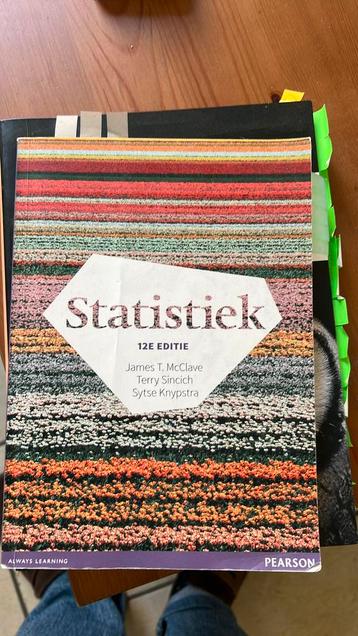 Statistiek, 12e editie met MyLab NL toegangscode beschikbaar voor biedingen