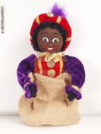 Authentieke Etos zwarte Piet pop in zak - 40cm, rood/paars, Verzenden