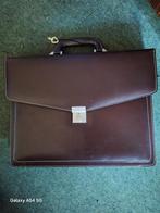 Vintage aktetas, Handtassen en Accessoires, Tassen | Schooltassen, Ophalen of Verzenden, Zo goed als nieuw, Leer