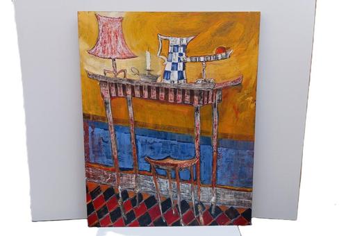 oud schilderij gesigneerd impressionisme, Antiek en Kunst, Kunst | Schilderijen | Klassiek, Ophalen of Verzenden