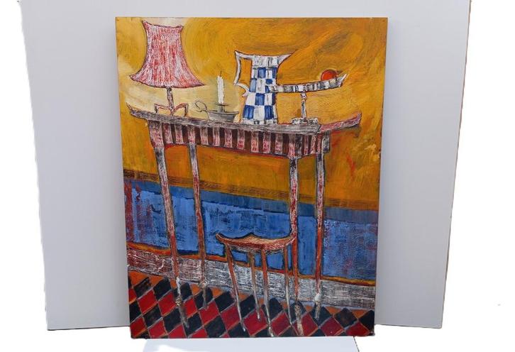 oud schilderij gesigneerd impressionisme, Antiek en Kunst, Kunst | Schilderijen | Klassiek, Ophalen of Verzenden