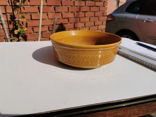 Bloempot in steen, ronde bruine bloempot, 8,5 x 31 BL 31, Tuin en Terras, Bloempotten, Gebruikt, Steen, Binnen, Balkon, Minder dan 40 cm