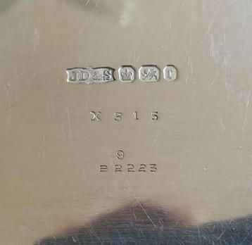 Sterling James Dixon & Sons Sweetmeat boat lacework 1895 beschikbaar voor biedingen