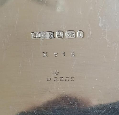 Sterling James Dixon & Sons Sweetmeat boat lacework 1895, Antiek en Kunst, Antiek | Zilver en Goud, Ophalen of Verzenden