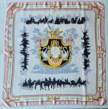 Foulard vintage Hermès 100 % soie porté, Enlèvement ou Envoi
