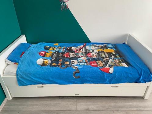Kinderbed BOPITA, Kinderen en Baby's, Kinderkamer | Bedden, Gebruikt, 180 cm of meer, 85 tot 100 cm, Lattenbodem, Matras, Ophalen