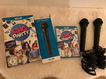 Wii U Sing Party + 2 microfoons beschikbaar voor biedingen