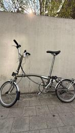 Brompton superlight M6R black Lacque titanium 6versnellingeb, Ophalen, Brompton, 14 tot 16 inch, Versnellingen
