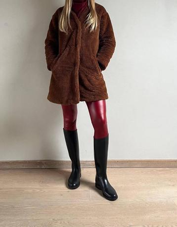 Bontjas Pull&Bear, Kleding | Dames, Jassen | Winter, Maat 38/40 (M), Bruin, Ophalen of Verzenden, Zo goed als nieuw