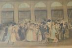 Franse gravure/ets 'The Palais Royal Gallery's Walk' 1787, Antiek en Kunst, Ophalen of Verzenden