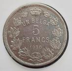Belgium 1930 - 5 Francs/Un Belga FR - Albert I - Morin 382b, Losse munt, Verzenden