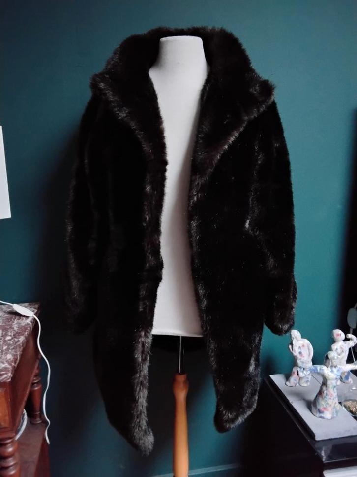 Dirk Bikkembergs originele bontmantel,open model, Kleding | Heren, Jassen | Winter, Maat 52/54 (L), Ophalen of Verzenden