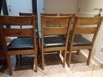 6 stuks degelijke stoelen,  mooie staat!, Huis en Inrichting, Stoelen, Ophalen, Hout