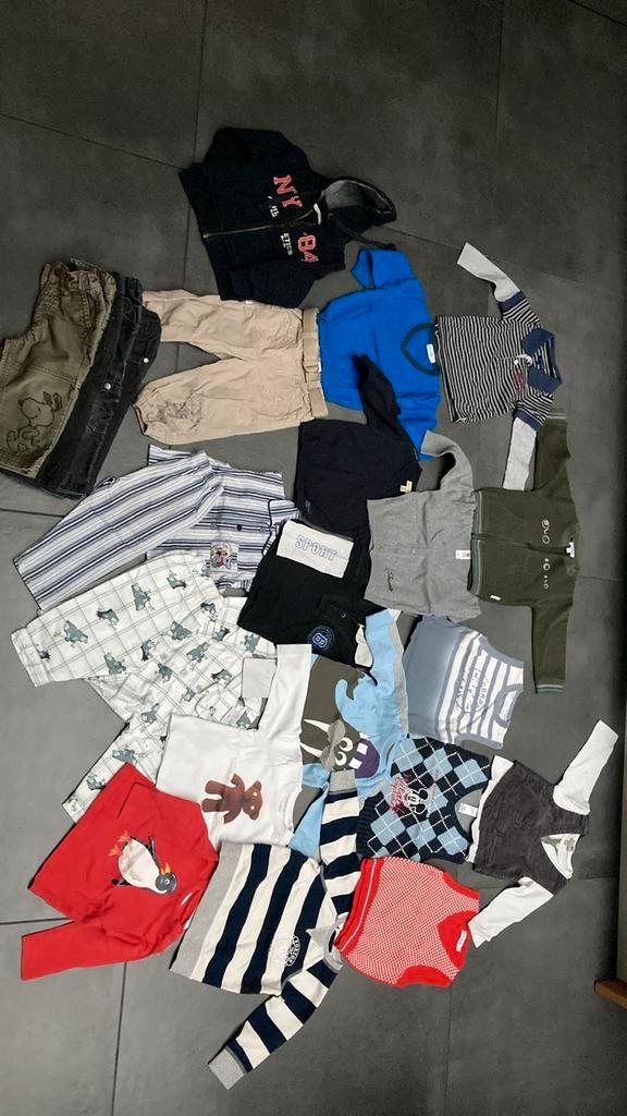 Nr297: groot pakket jongenskledij maat 80 WINTER, Kinderen en Baby's, Babykleding | Maat 80, Gebruikt, Jongetje, Overige typen