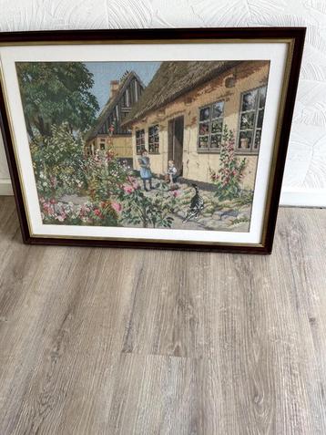 te koop  geborduurd schilderij ! beschikbaar voor biedingen