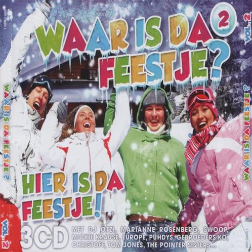 152 - WAAR IS DA FEESTJE? - VOL.2 - 3CD - NIEUW, Cd's en Dvd's, Cd's | Verzamelalbums, Nieuw in verpakking, Pop, Verzenden