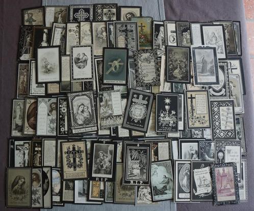 100 zeer oude doodsprentjes, alle overleden jaren 1800!, Collections, Images pieuses & Faire-part, Image pieuse, Enlèvement ou Envoi