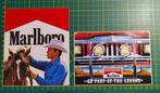 Lot 2x stickers Marlboro Cowboy paard - Adventure Jeep, Verzamelen, Stickers, Ophalen of Verzenden