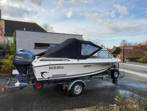 BEEKMAN 540 ALFA DELUXE, Watersport en Boten, Vis- en Consoleboten, Gebruikt, 70 pk of meer, 3 tot 6 meter, Benzine, Buitenboordmotor