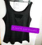 Débardeur noir XL nouveau avec étiquette, Enlèvement ou Envoi, Neuf, Noir